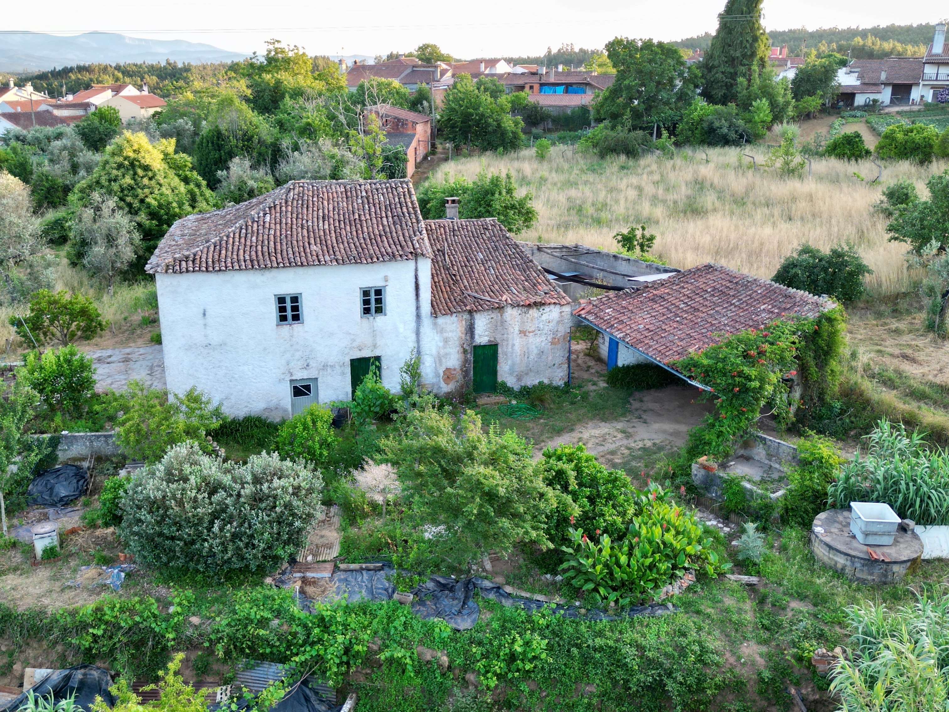 Casal de Abade farmhouse aerial view